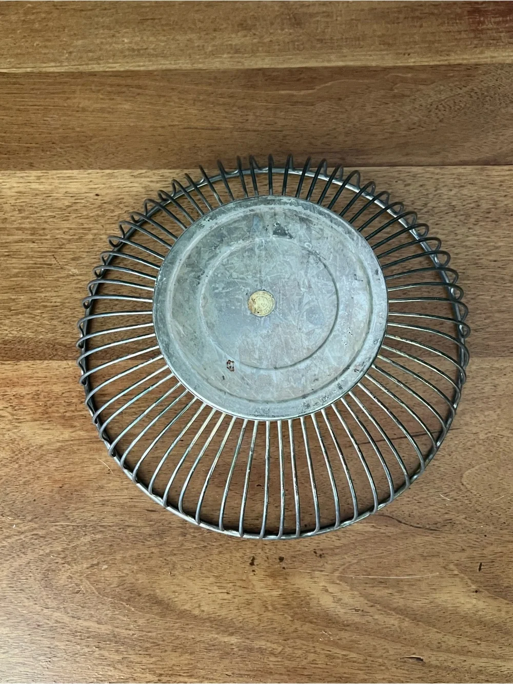 Vintage Godinger Wire Fruit Basket - Silver plate Metal Bowl 9.5 in
